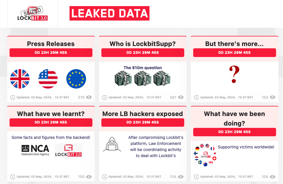 تعيد الشرطة موقع LockBit وتستهزئ بعصابة الفدية الإلكترونية